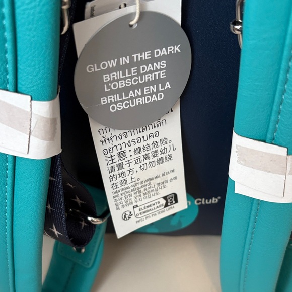 Loungefly Disney Parks Vacation Club Member Glow in DatkBackpack Hard Tag New! main image 5
